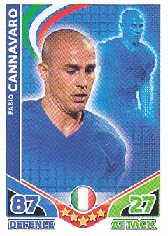Fabio Cannavaro Italy 2010 World Cup Match Attax #132